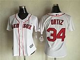 Women Boston Red Sox #34 David Ortiz White New Cool Base Stitched Baseball Jersey,baseball caps,new era cap wholesale,wholesale hats